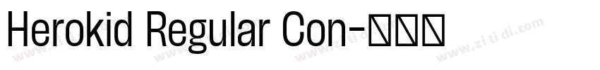 Herokid Regular Con字体转换